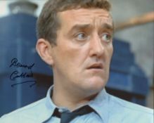 Doctor Who Invasion Earth 8x10 scene photo signed by actor Bernard Cribbins. Good condition. All