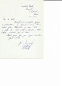 Group Captain Roy Leslie Fuller AFC* signed hand written ALS dated 5/1/71, in response to Mr Ball,
