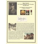 WW2 El Alamein Major General Sir Charles Anderson Lane Dunphie CB CBE DSO MiD signed piece, he