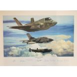 RAF print 19x25 titled Generations of Excellence by the artist Philip E West limited edition