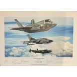 RAF print 18x12 titled Generations of Excellence by the artist Philip E West limited edition