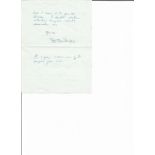 Group Captain Stewart Edward Mackenzie CBE signed hand written ALS dated 2/7/73, in response to Mr