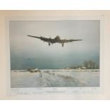 World War II 31x24 print titled Winter Ops publishers proof 31/40 signed in pencil by the artist