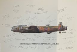 World War II 22x15 Avro Lancaster B. 1 of No 467 Squadron Royal Australian Air Force Europe 1943-