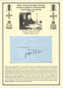 Major Harold Harington Balfour, 1st Baron Balfour of Inchrye MC* Great War ace typed signed letter