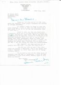 Group Captain James Earnest Pelly Fry DSO signed TLS dated 24th July 1973 in response to Mr Ball,