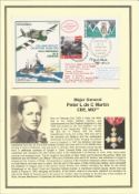 Major General Peter L de C Martin CBE signed cover 30th Anniversary Operation Overlord datestamp