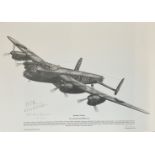 Dambusters World War II 12x17 print Operation Chastise Avro Lancaster B. III ED865 AJ-S signed in