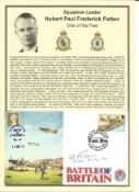 Squadron Leader Hubert Paul Frederick Patten signed Battle of Britain commemorative RAF WW2 FDC. 1st