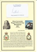 Wing Commander Roger Edward Guy Morewood MiD*signature piece. WW2 RAF Battle of Britain pilot. Set
