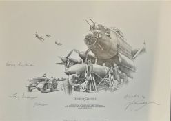 World War II 16x12 print titled Operation Catechism limited edition 144/150 signed in pencil by