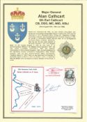 Major General Alan Cathcart, 6th Earl Cathcart CB DSO MC KStJ signed cover 25th Anniversary Berlin