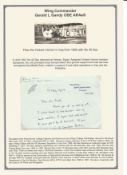 Wing Commander Gerald L Gandy OBE ARAeS signed ALS responding to Mr Ball, dated on the 13th May