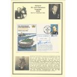 Admiral Sir John Devereux Treacher KCB signed cover 10th Anniversary of the Formation of the