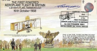 Peter Lord Abbots-Hay FRSH FNAEA signed FDC The First Powered Aeroplane Flight In Britain Laffan's