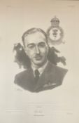 World War II Flight Lieutenant Bill Reid VC signed 24x16 pencil drawing limited edition 218/1000