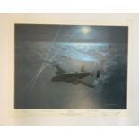 World War II 26X31 print titled Leading the Way Publishers Proof 5/75 signed in pencil by the artist