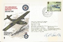 WW2 L. B. Smith USN signed FDC 35th Anniversary of the Sighting of the Bismarck 26th May 1941 No.