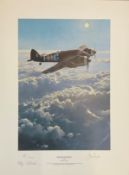 World War II 18X13 print titled Moonlighting by Robert Taylor limited edition 249/400 signed in