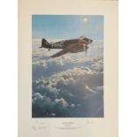 World War II 18X13 print titled Moonlighting by Robert Taylor limited edition 249/400 signed in