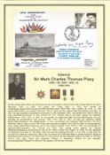 Great War and WW2 Admiral Sir Mark Charles Thomas Pizey GBE CB DSO* DL signed 1992 50th