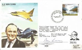 Ben Gunn signed on his own test pilot cover. Good condition. All autographs come with a