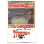 Gerry Anderson signed 6 x 4 inch colour Thunderbirds promo postcard. Good Condition. All