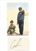 George Lucas signature piece includes signed album page and Star Wars colour photo. Good