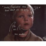 Star Wars 8x10 movie photo signed by the young apprentice Jedi, Ross Beadman with quote Master