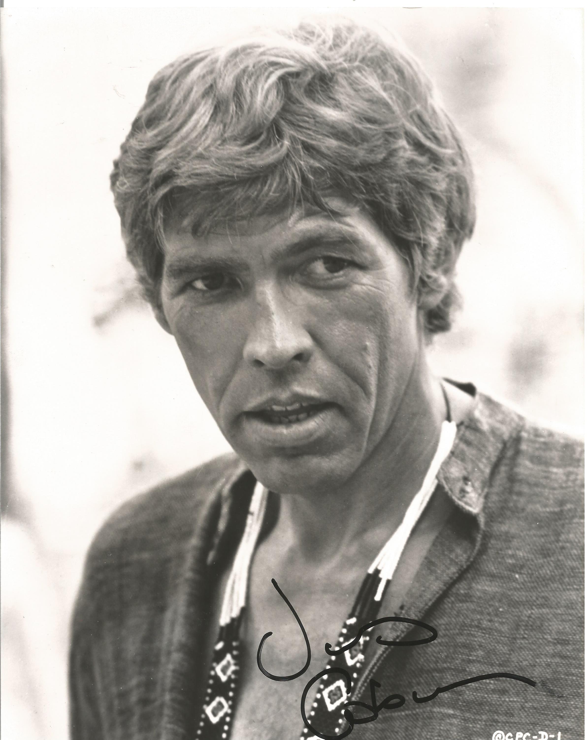 James Coburn signed 10x8 black and white photo. Good Condition. All autographs come with a