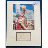 Jack Hawkins 16x12 mounted signature piece includes signed album page and a fantastic colour photo