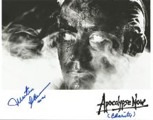 Apocalypse Now Martin Sheen signed 10 x 8 inch b/w photo, slight smudge but rare! Good Condition.