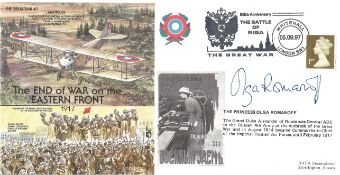 Prince Olga Romanoff signed Great War 40 The End of War on the Eastern Front 1917 PM 80th