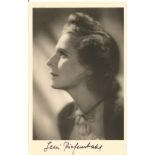 Leni Riefenstahl signed 6x4 vintage sepia photo. Helene Bertha Amalie Leni Riefenstahl 22 August