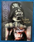 Star Wars Dave Prowse signed 16 x 14 inch colour Star Wars card; inscribed Dave Prowse is Darth