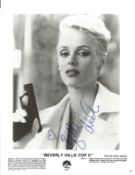 Brigitte Nielson signed 10x8 Beverly Hills Cop II promo photo. Good Condition. All autographs come