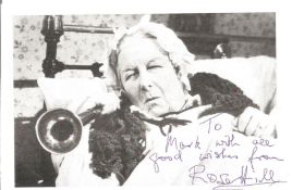 Rose Hill 1914 2003. A 6x 4 signed and dedicated photo. Actress, best remember for playing Madame