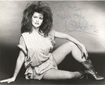 Cleo Rocos. A signed and dedicated 10x8 photo. Comedy actress who appeared alongside Kenny Everett