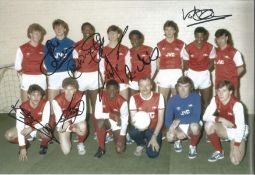 Football Autographed Arsenal 12 X 8 Photo Col, Depicting An Unusual Image Showing Ken Livingstone,