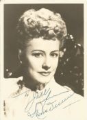 Irene Dunne signed 7 x 5 inch b/w vintage photo to Jill. Good Condition. All autographs come with