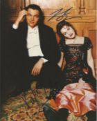 Titanic collection two fantastic 10x8 colour photo signed by Kate Winslet , Leonardo Di Caprio and