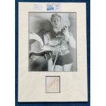 Buster Crabbe 16x12 mounted signature piece includes signed album page and a fantastic Flash