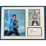 Daisy Ridley 16x12 mounted signature piece includes signed album page and two fantastic colour