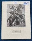 Roy Rogers 16x12 mounted signature piece includes signed album page and superb black and white