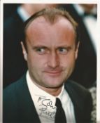Phil Collins Genesis Singer & Actor Signed 8x10 Press Photo. Good Condition. All autographs come