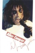 Alice Cooper signed 6x4 colour photo. Good Condition. All autographs come with a Certificate of