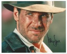 Harrison Ford signed 10x8 colour photo pictured in his role in as Indiana Jones. Good Condition. All