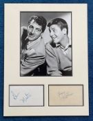 Dean Martin and Jerry Lewis 16x12 mounted signature piece includes two signed album pages and a