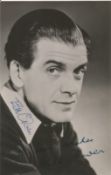 Bill Owen 1914 1999. An early signed 5.5 by 3.5 photo with a printed and an original signature.