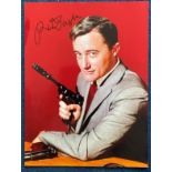 Man From Uncle Robert Vaughn signed 16 x 20 inch colour photo. Good Condition. All autographs come